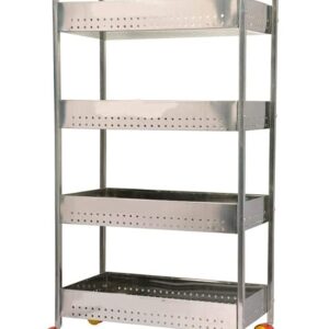 Swadhin Stainless Steel Perforated Folding 4-Tier